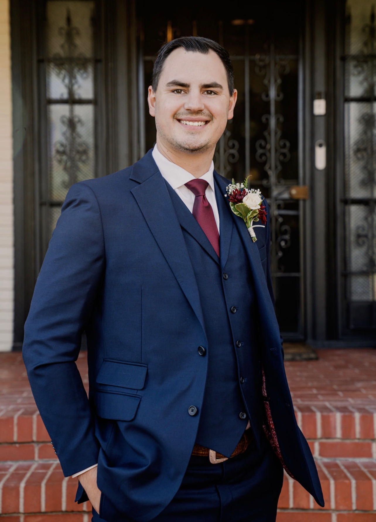 Zach in a blue suit